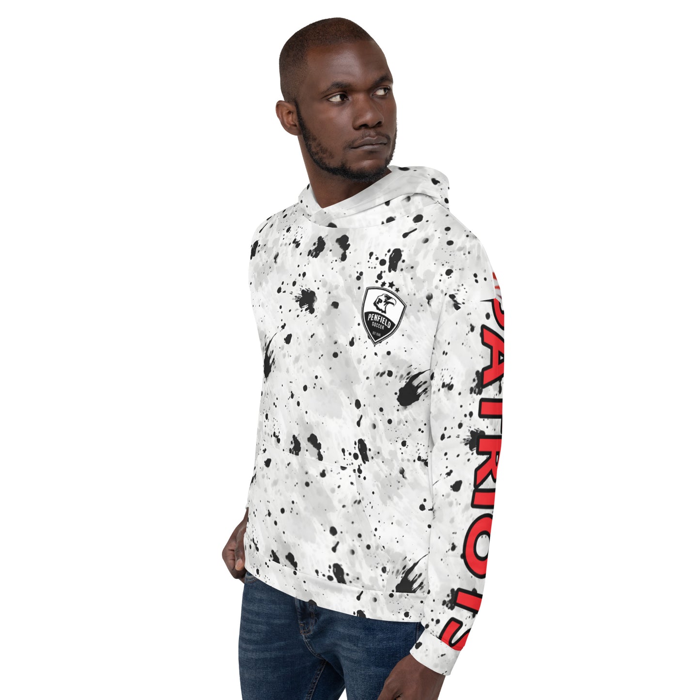 Standard (No Number) - Penfield Soccer 2023 - Hoodie (black paint)