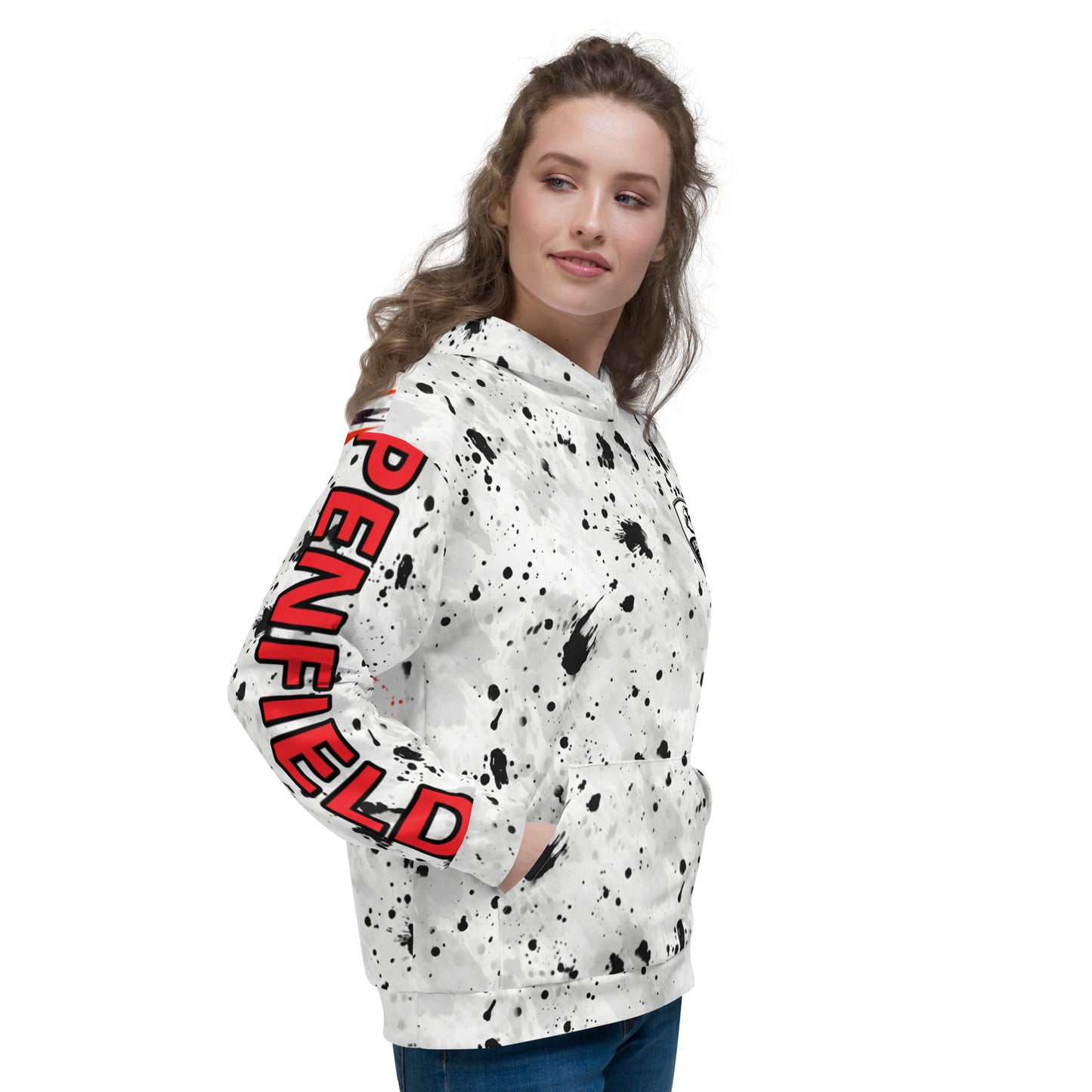 Standard (No Number) - Penfield Soccer 2023 - Hoodie (black paint)